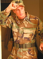 Military czech jacking off