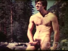 Hot & sexy hiker is cooling his hard rod down by the river