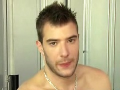 Alex Laurant wanking off his dick