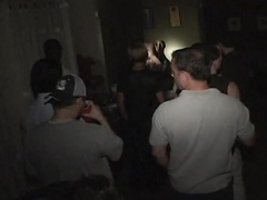 Ass fucking in a club