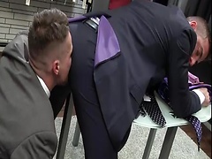 Guys in suits fucking