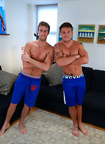 Straight Hunks Tyler & Josh - Watch Josh Suck his 1st Cock & Get Fucked for the 1st Time!
