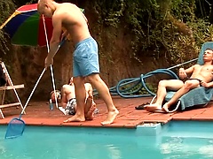 Three Muscle Twinks Have Spontaneous Bareback Orgy