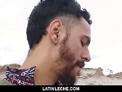 A Hot Latino Stud Gets his Cock Sucked by the Beach