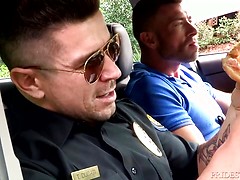 Police officer Trenton Ducati nails Trent Ferris' ass
