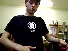 Stroking His Dick On The Job - Dustin Beeber